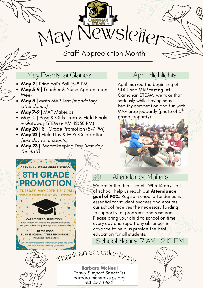 May Newsletter